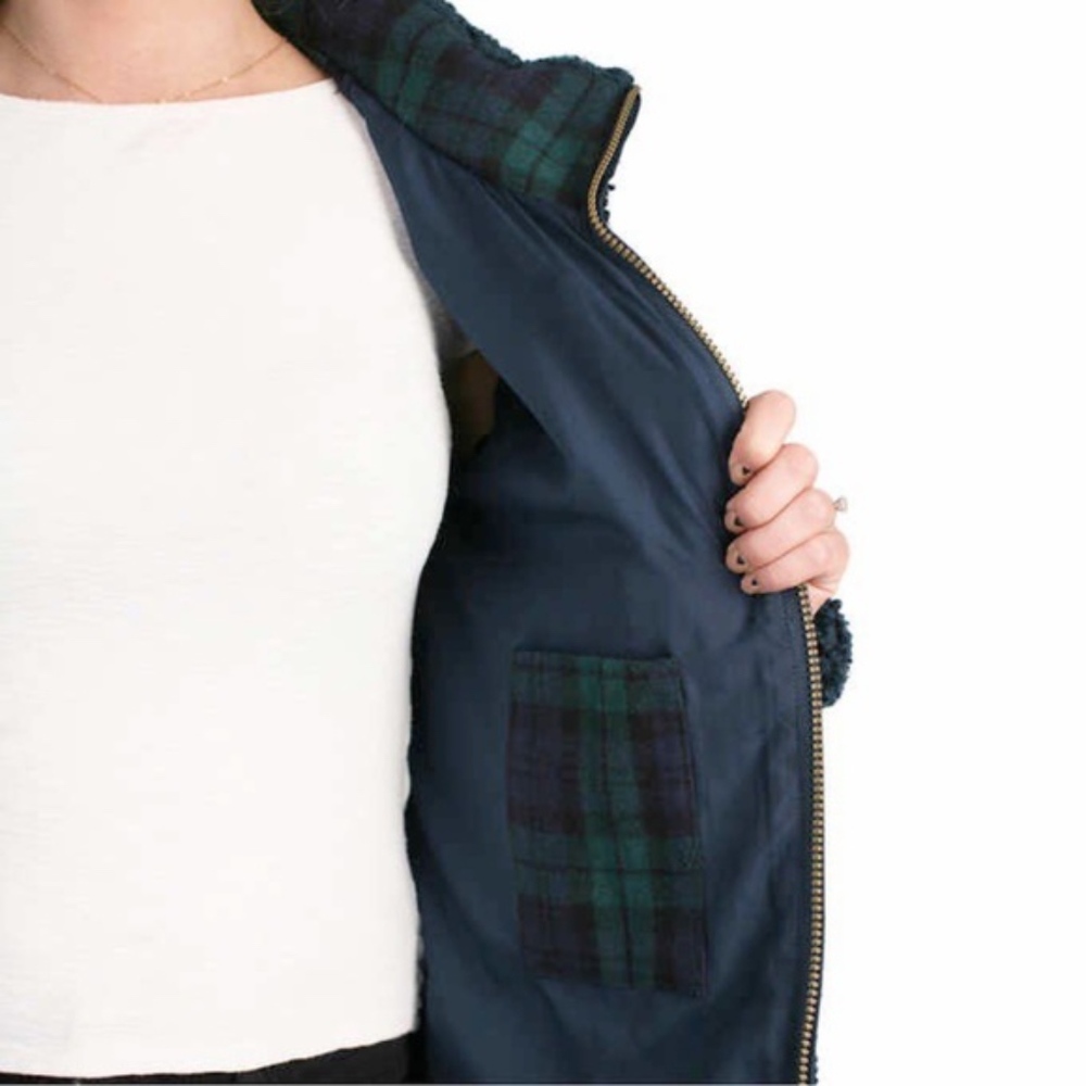 Pendleton Ladies' Fuzzy Zip Jacket, Dark Blue - Picture 4 of 6